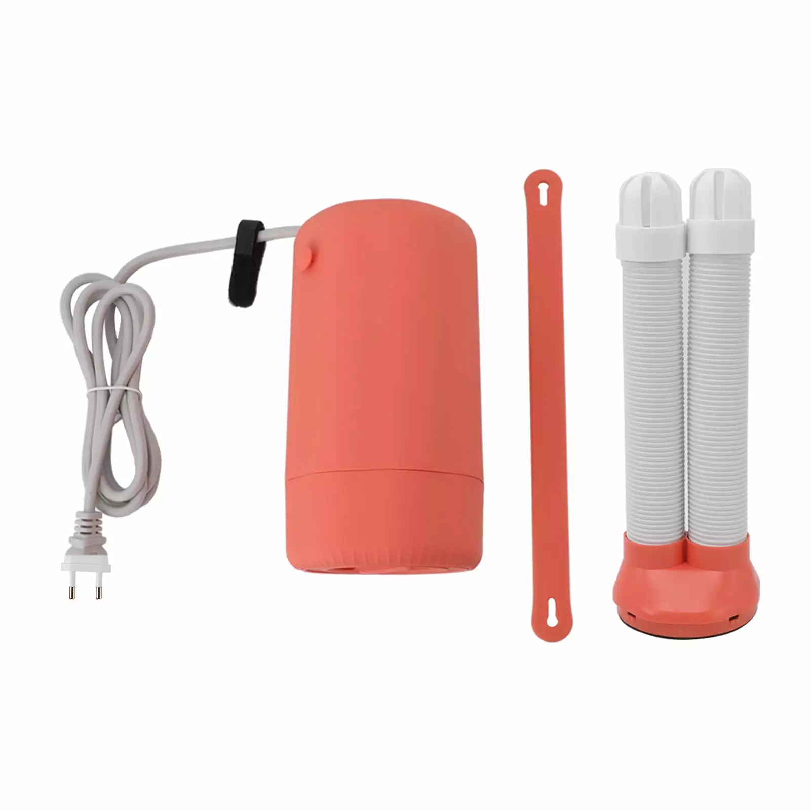 KUAA Portable Clothes Dryer Small Dryer Machine with Shoe Drying Pipe for Travel Home Laundry Orange EU Plug 220V 400W