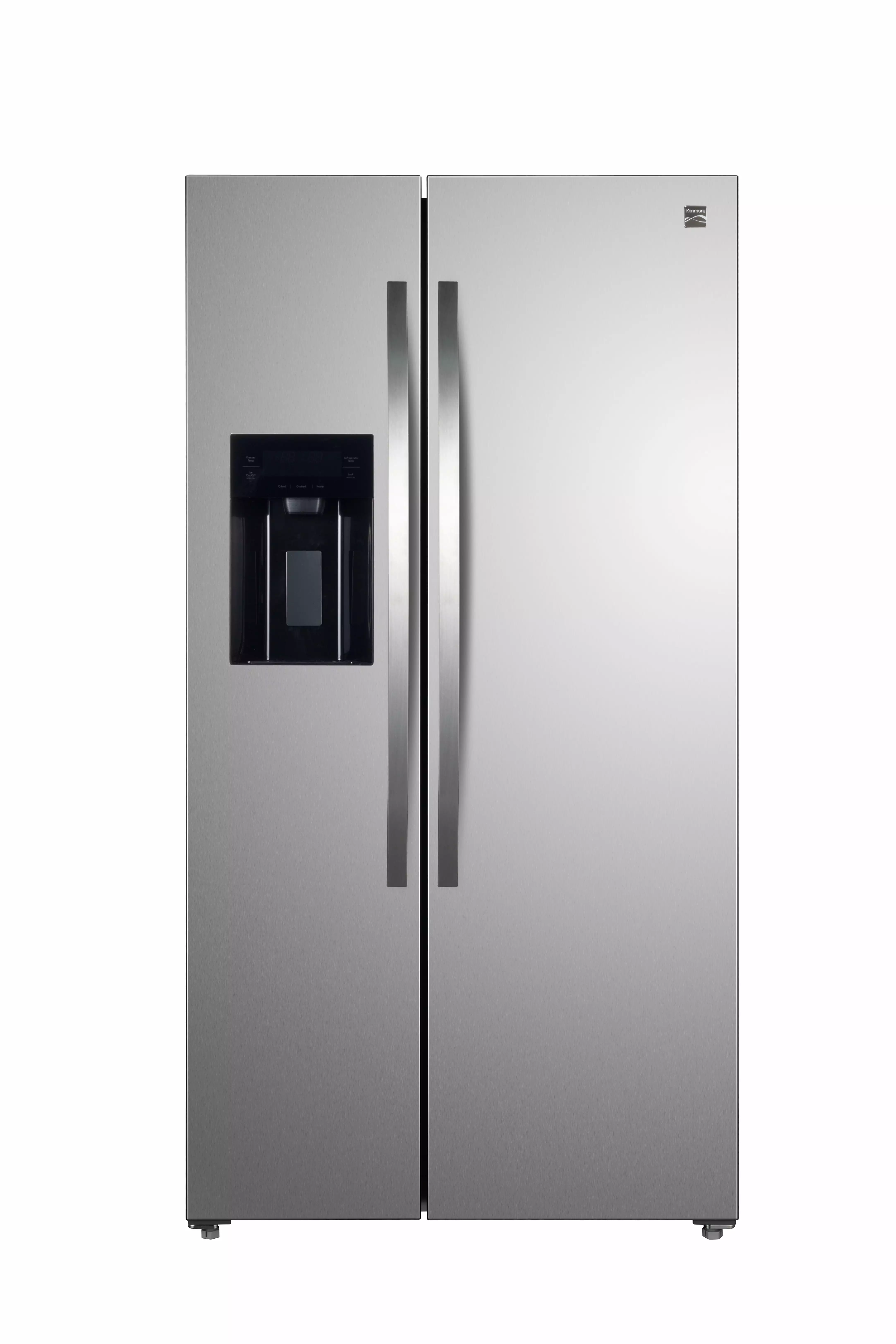 Kenmore 20 Cu. ft. 36-inch Depth Side-by-Side ENERGY STAR? Refrigerator/Freezer. Stainless Steel