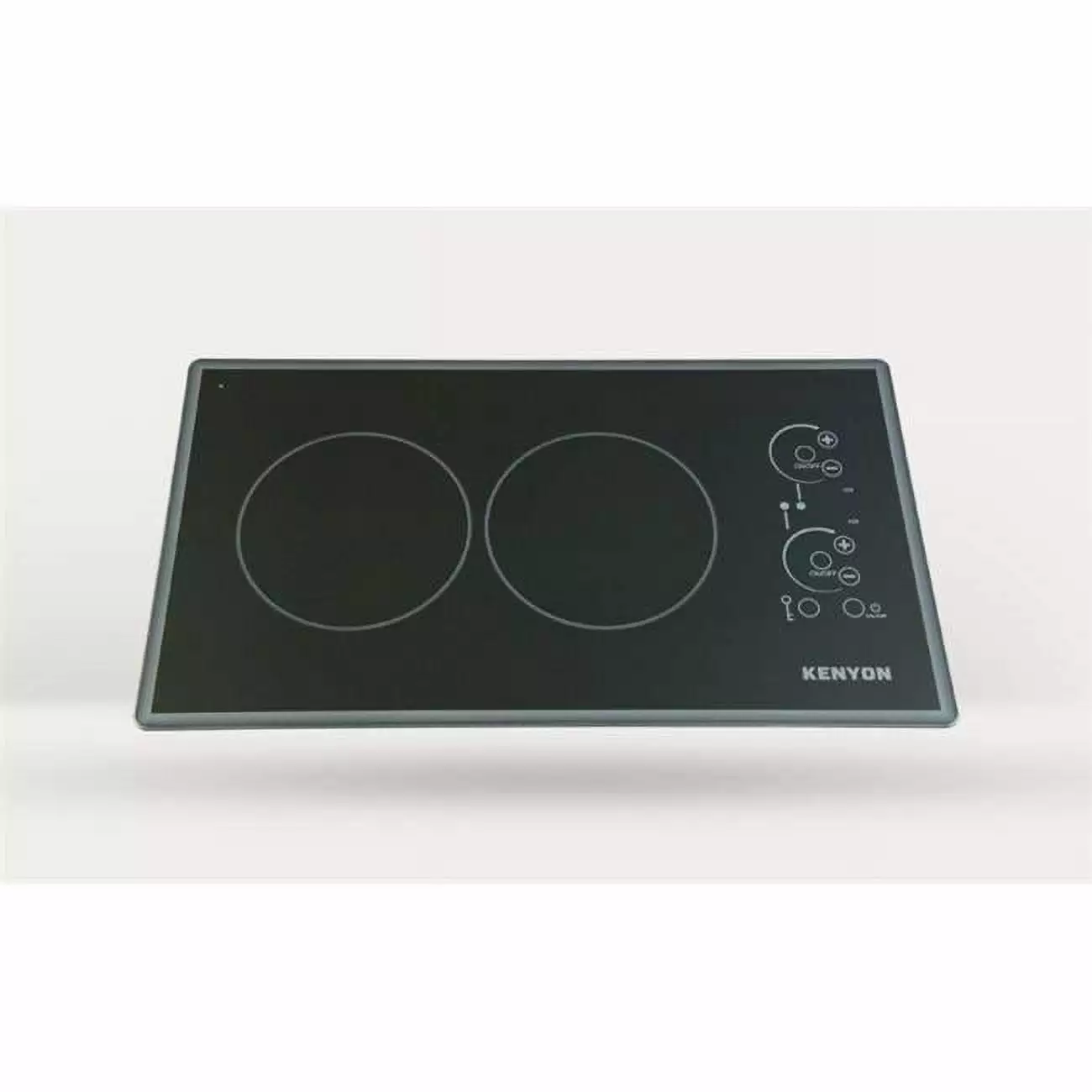 Kenyon 6.5 in. Lite-Touch Q-Cortez 2-Burner Trimline Cooktop with Black Touch Control 240V UL. Black