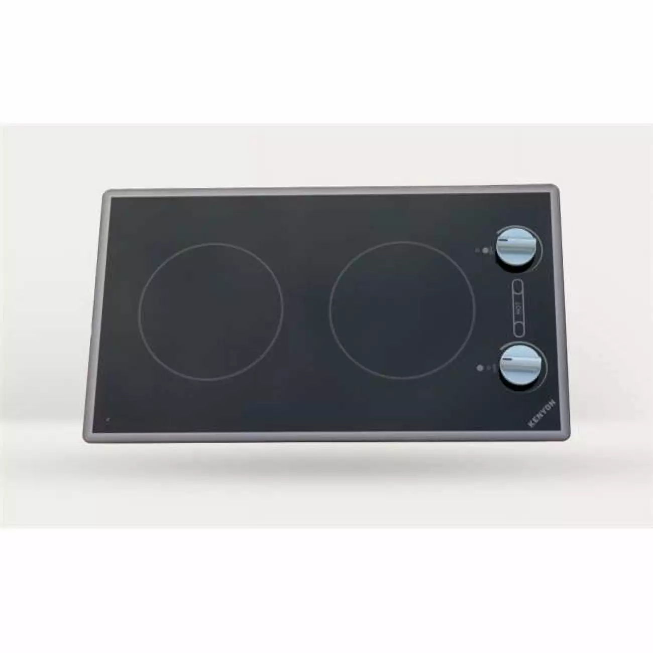 Kenyon B41719 Cortez 2-burner Cooktop. black with analog control - two 6 .5 inch 208V UL