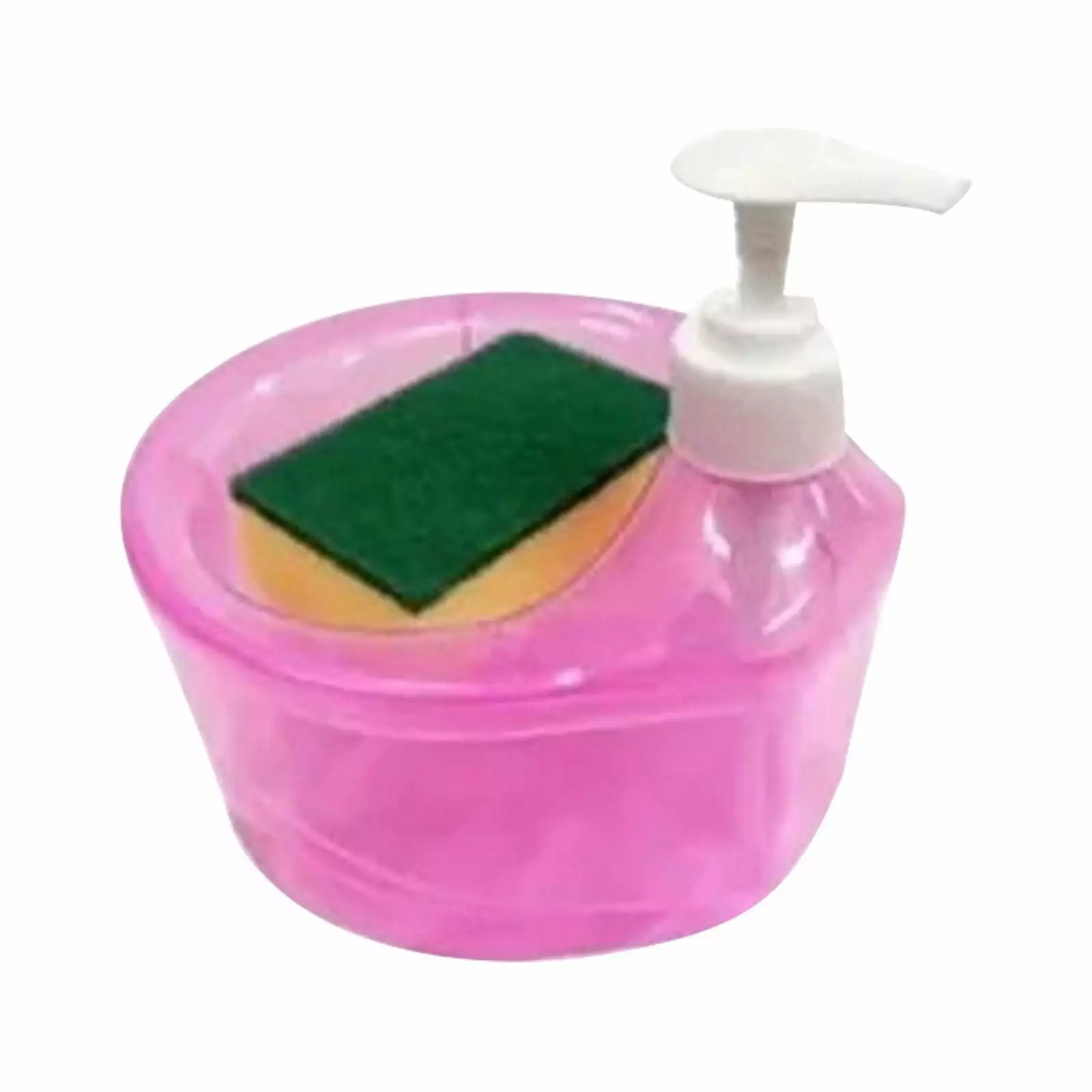 Kitchen Cleaning Detergent Sponge Liquid Dispenser Press Automatic Soap Liquid Box Washing Combination