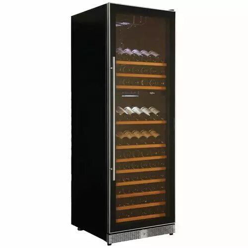 Koolatron 121 Bottle Dual Zone Electric Wine Cooler Black with Digital Temperature Controls