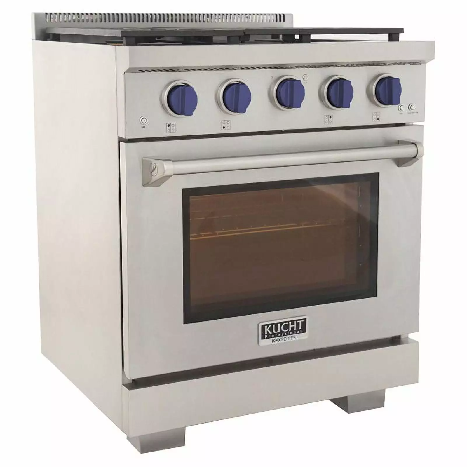 Kucht Professional 39 Stainless Steel Propane Gas Range in Royal Blue/Silver