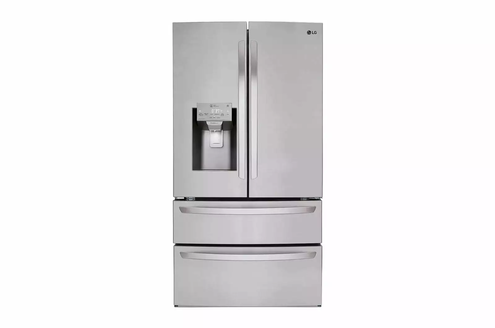 LG 28 Cu. ft. Smart Wi-Fi Enabled French Door Refrigerator. Stainless Steel (LMXS28626S)