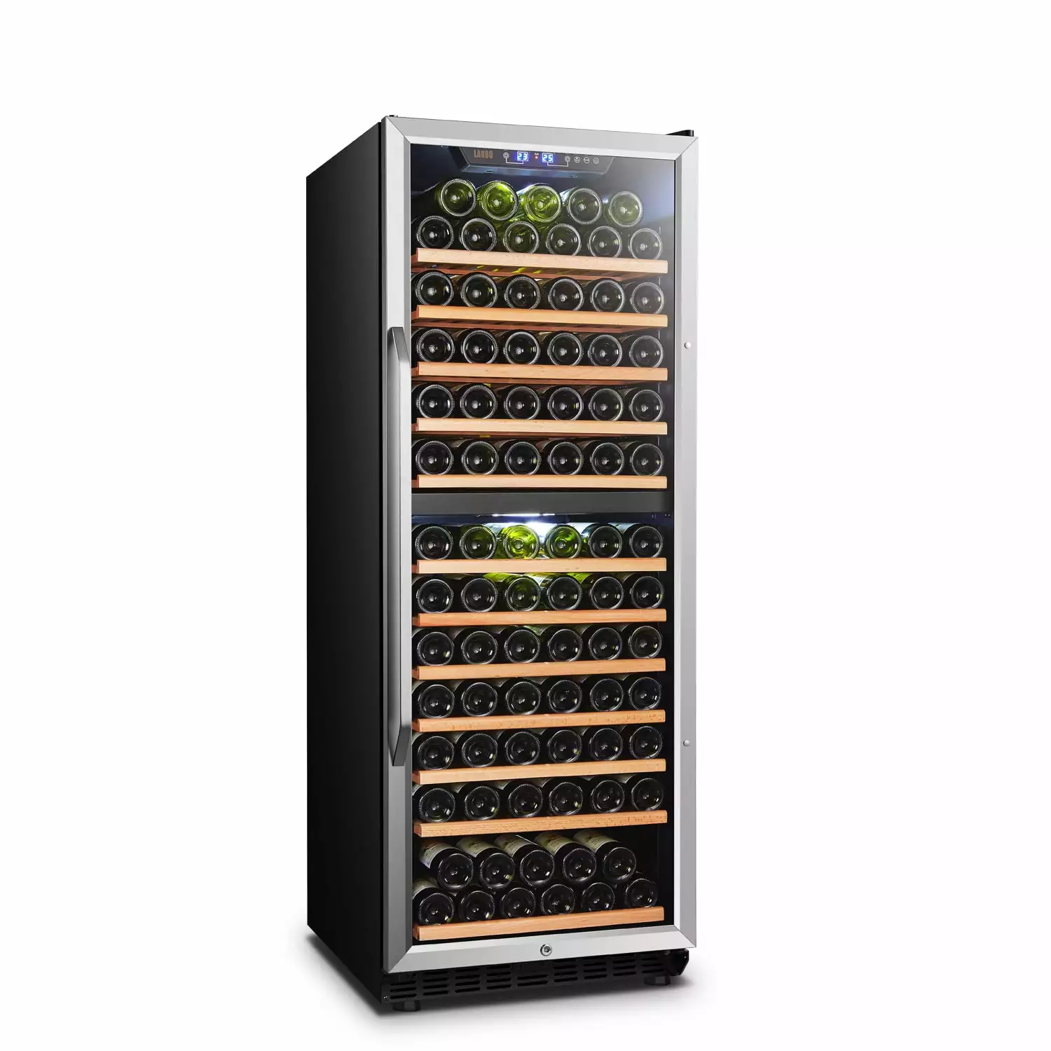 Lanbo 141 Bottle Built-in Dual Zone Wine Cooler Refrigerator 24 inch