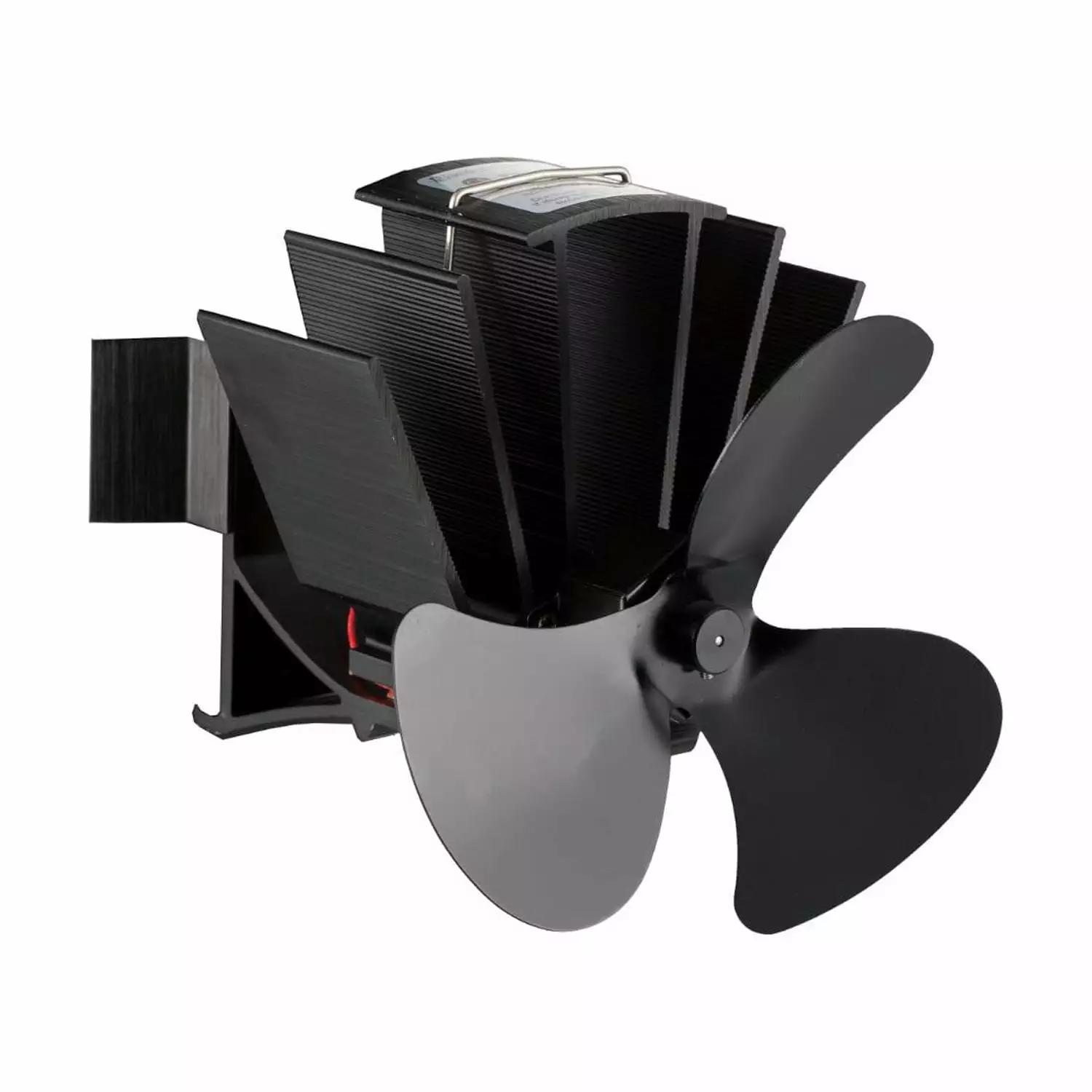 Lehman's Heat Powered Stove Fan 4 Blades Magnetic Attachment to Flue Pipe Black