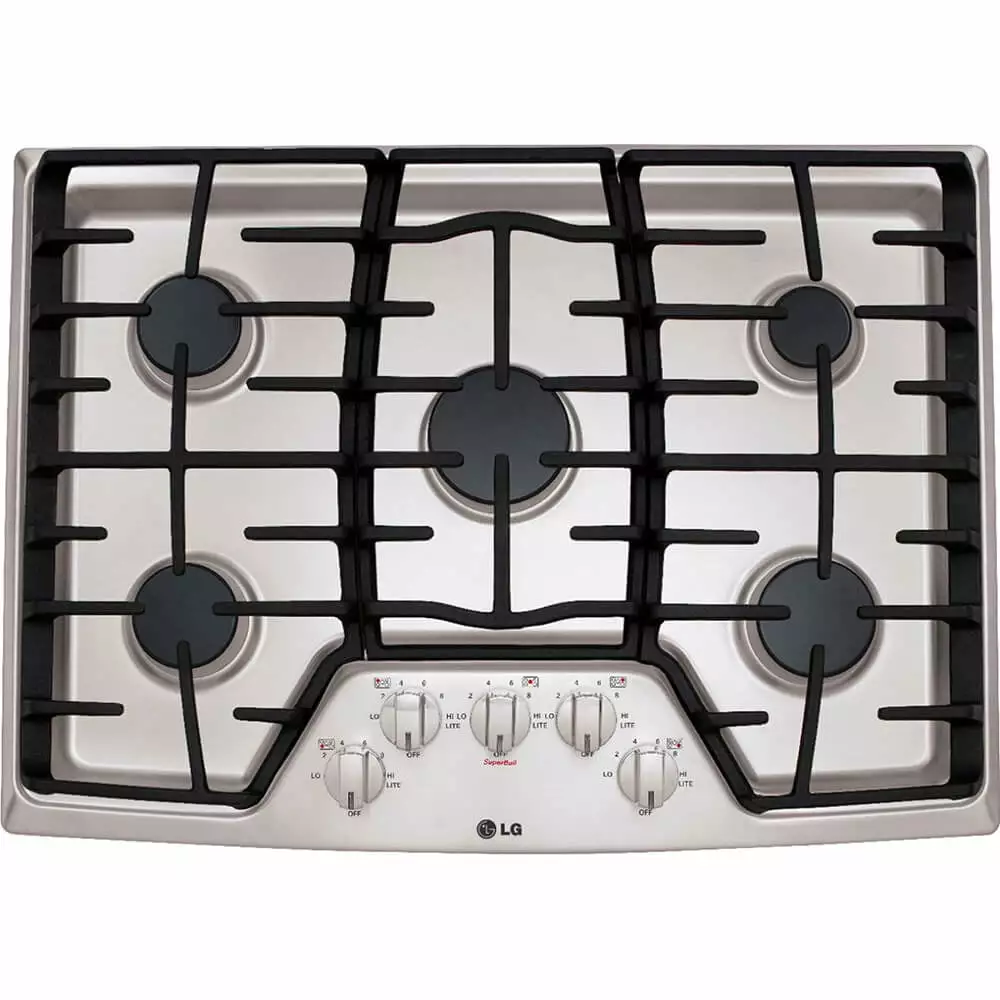 Lg Lcg3011 30 Gas Cooktop - Stainless Steel