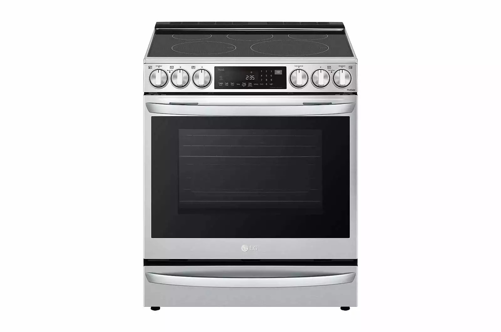 Lg Lsel6337 30 Wide 6.3 Cu. Ft. Slide In Electric Range - PrintProof Stainless Steel