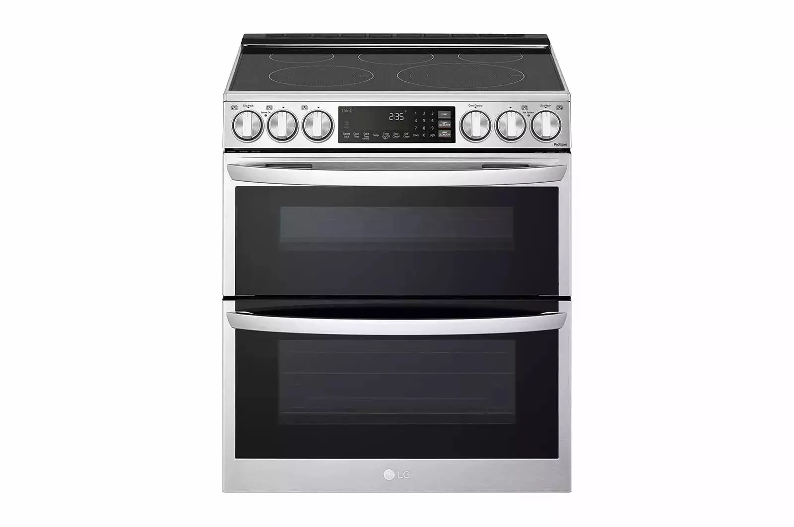 Lg Ltel7337 7.3 Cu. Ft. Printproof Black Stainless Steel Slide-In Electric Range -