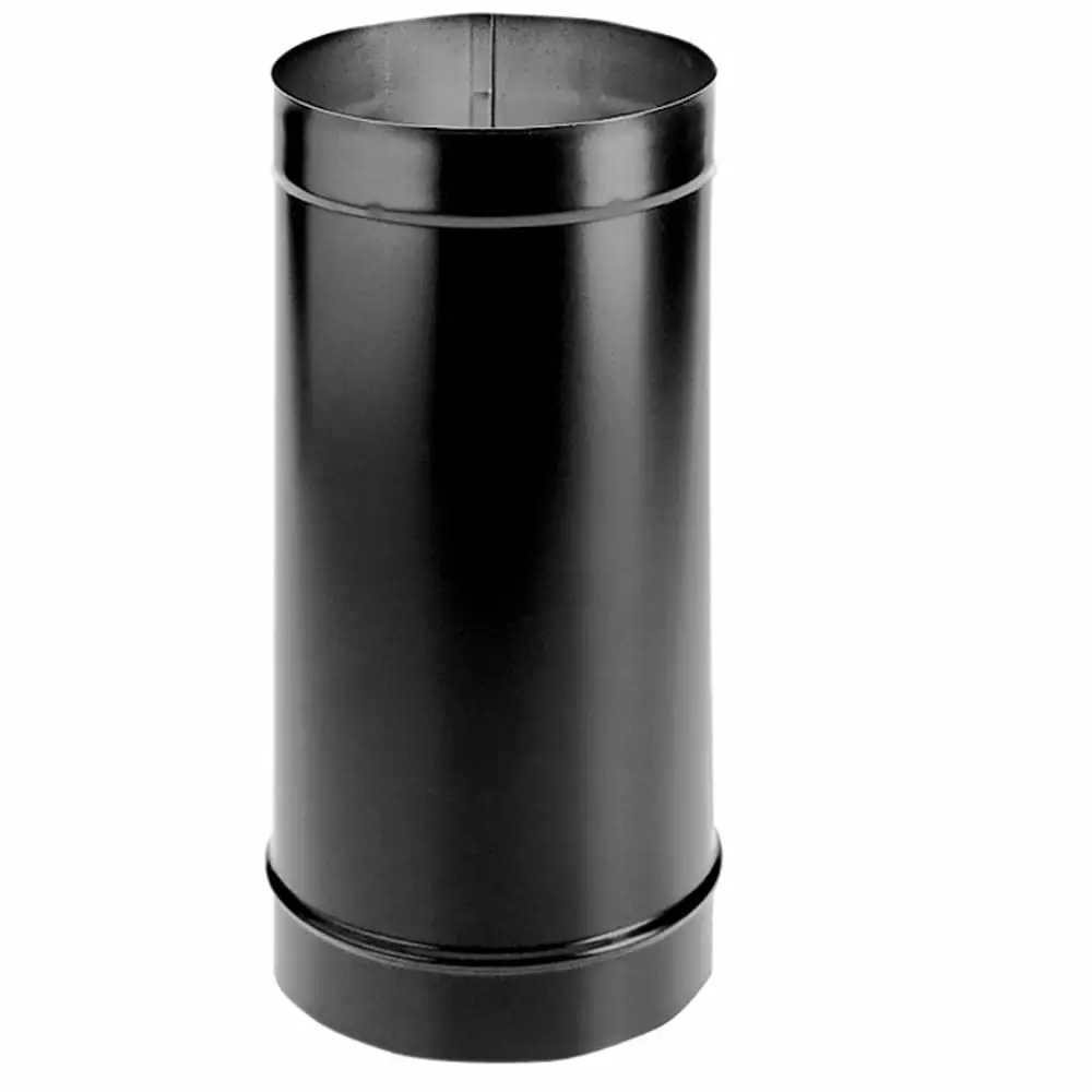 M & G Duravent 10DBK-24 10 Inch x 24 Inch Dura-black 24-ga Welded Black Stovepipe