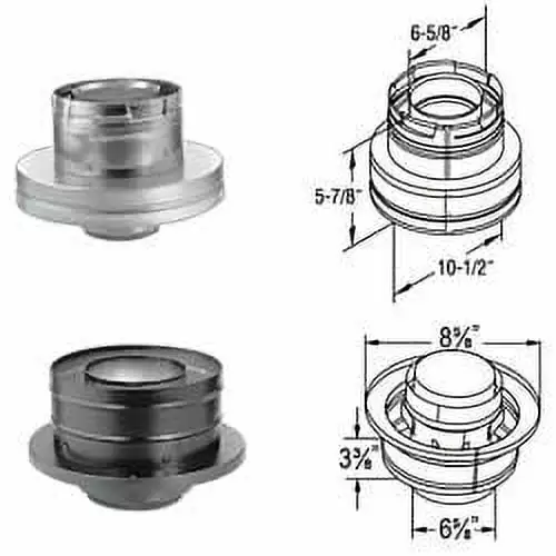 M & G Duravent 46DVA-KCB DirectVent Pro Kit B For Factory Built Chimney Conversion