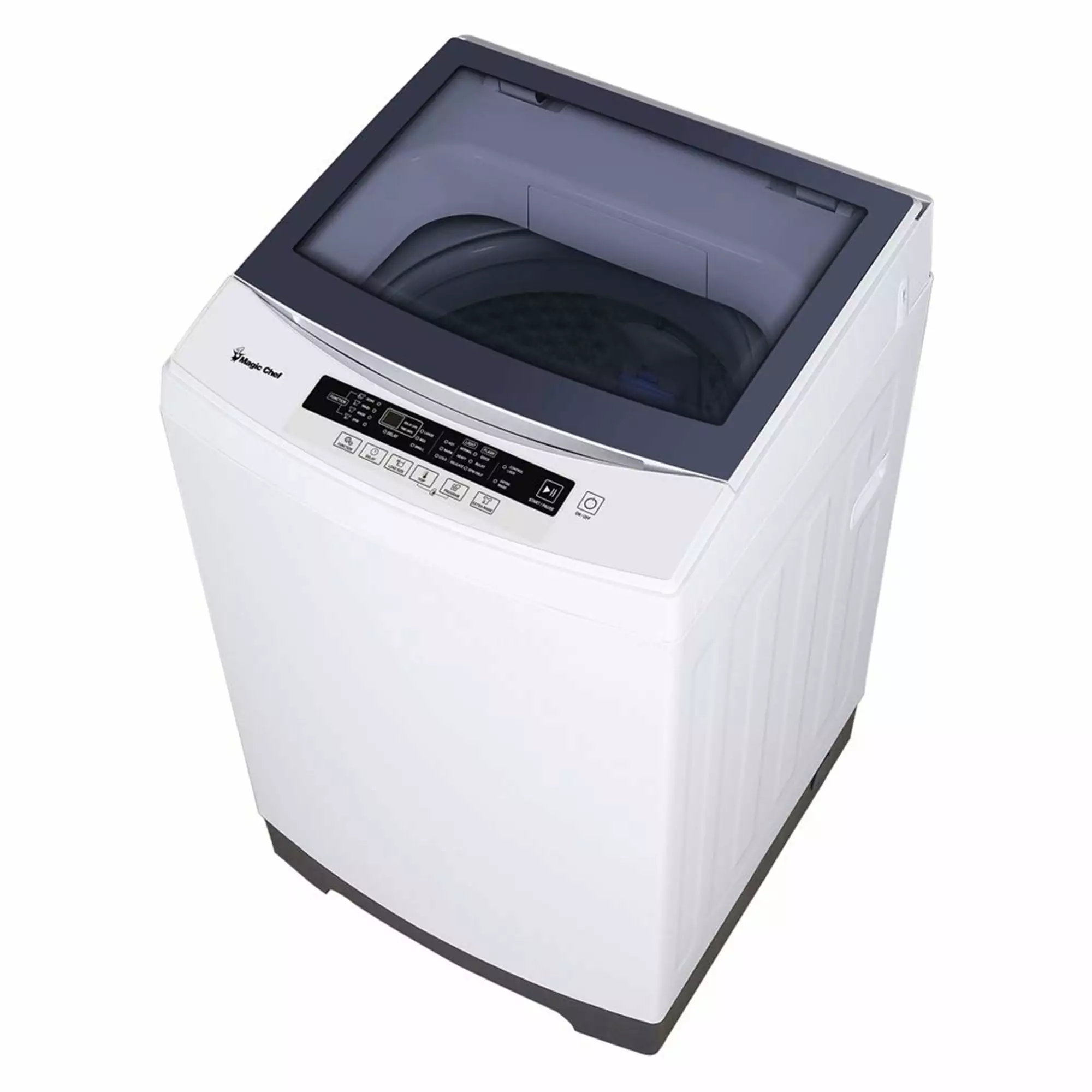 Magic Chef 3.0 Cubic Feet Top Load LED Display Compact Washer. White