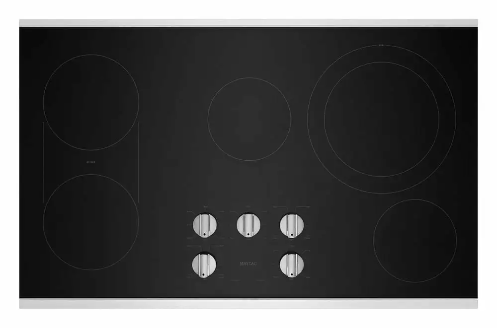 Maytag Mec8836h 36 Wide Built-In Electric Cooktop - Stainless Steel