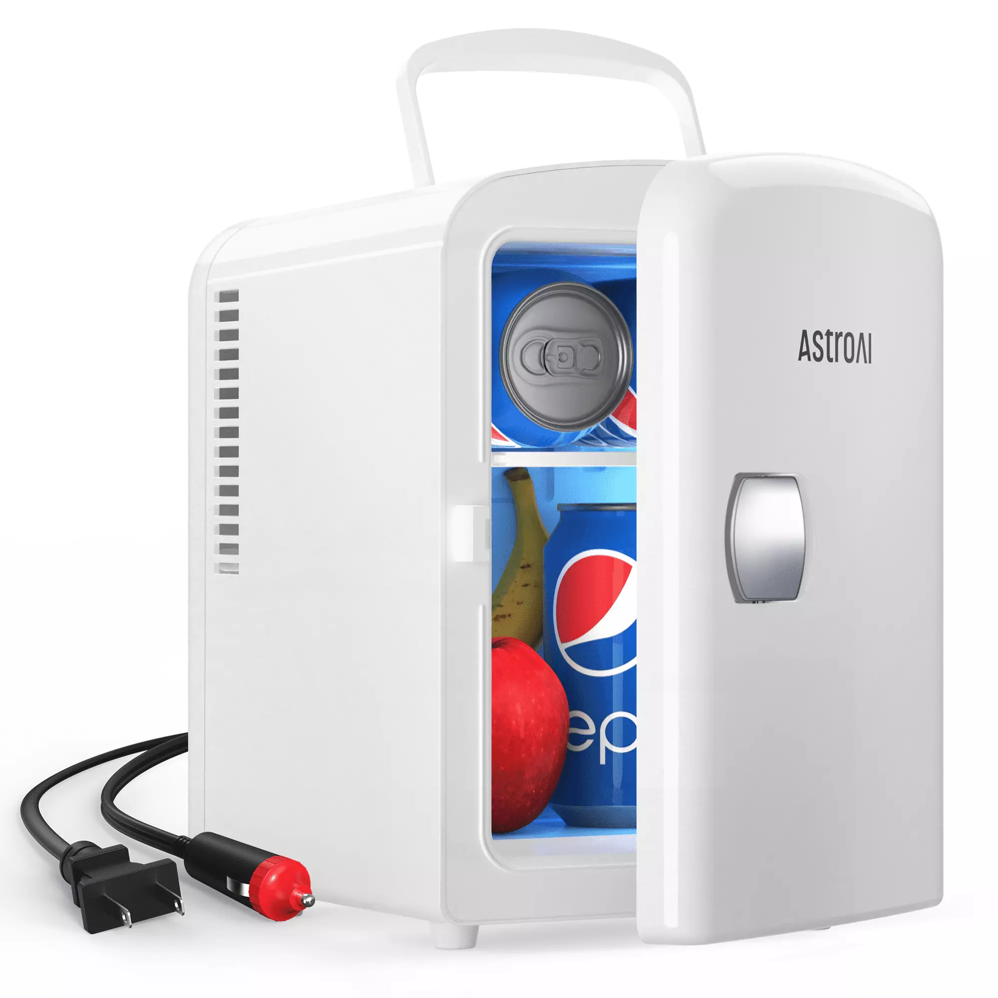 Mini Fridge. 6 Can 4 Liter Portable Electric Cooler. AstroAI Personal Refrigerator Skincare for Bedroom DC/AC. for Gift