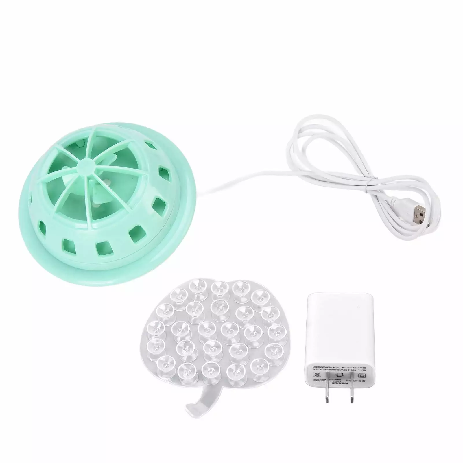 Mini Ultrasonic Dishwasher Portable USB Household Fruit Dishwasher for Home KitchenGreen