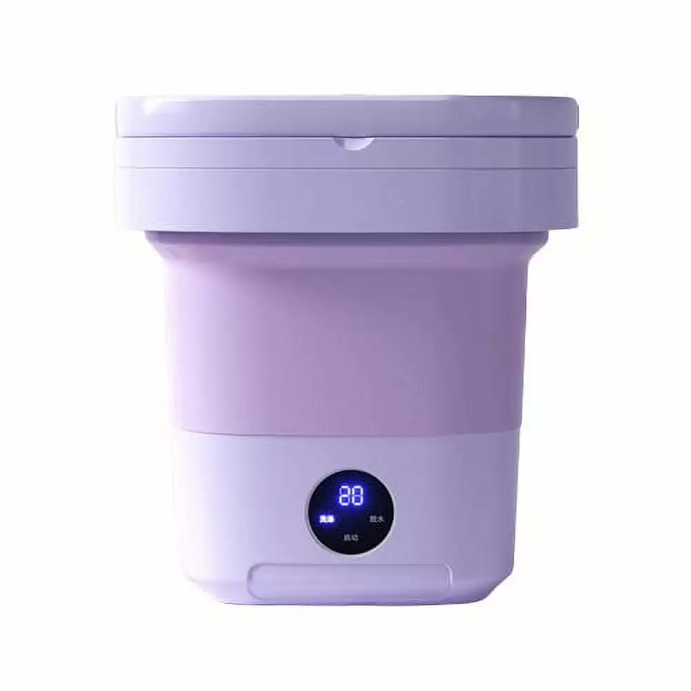 Mini Washing Machine Foldable Bucket Type Laundry Clothes Washer Cleaner Travel