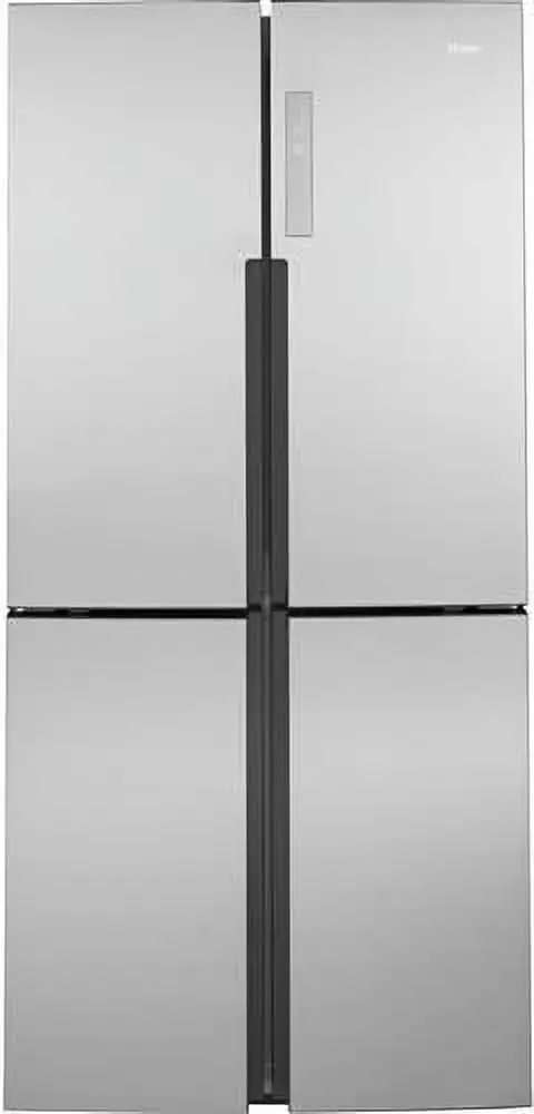 Model QHE16HYPFS Haier? 16.8 Cu. Ft. Quad Door Refrigerator Fingerprint Resistant Stainless