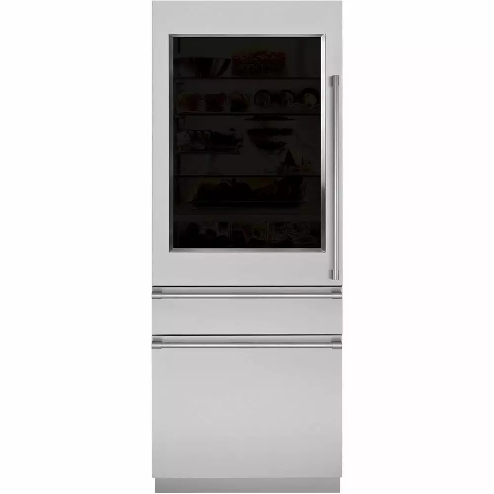 Monogram ZIW303NPPII 106 Bottle Stainless Steel Built-In Dual Zone Wine Cooler