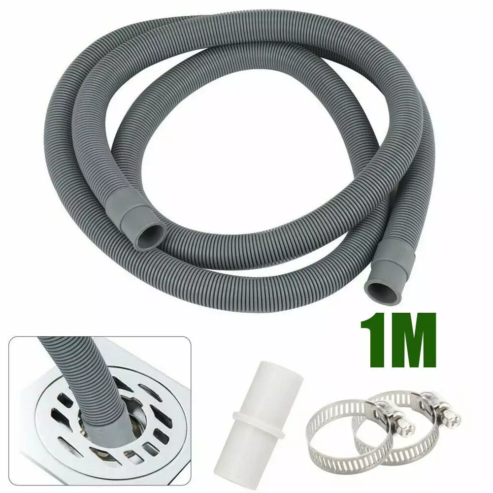 1/1.5/2M Universal Washing Machine Dishwasher Drain Waste Hose Extension Pipe