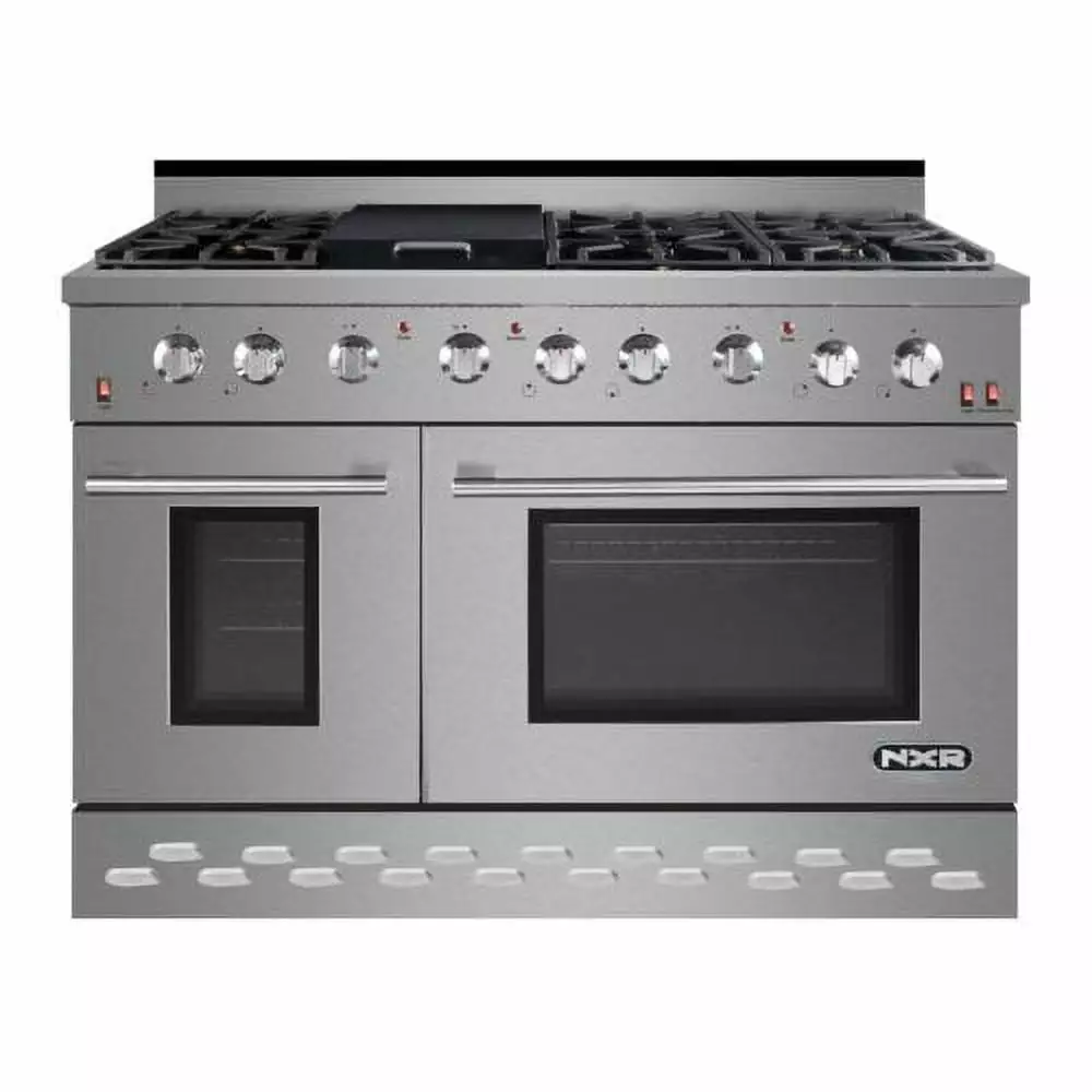 NXR Professional Ranges 48'' 7.2 cu ft. Free-standing Gas Range with Griddle