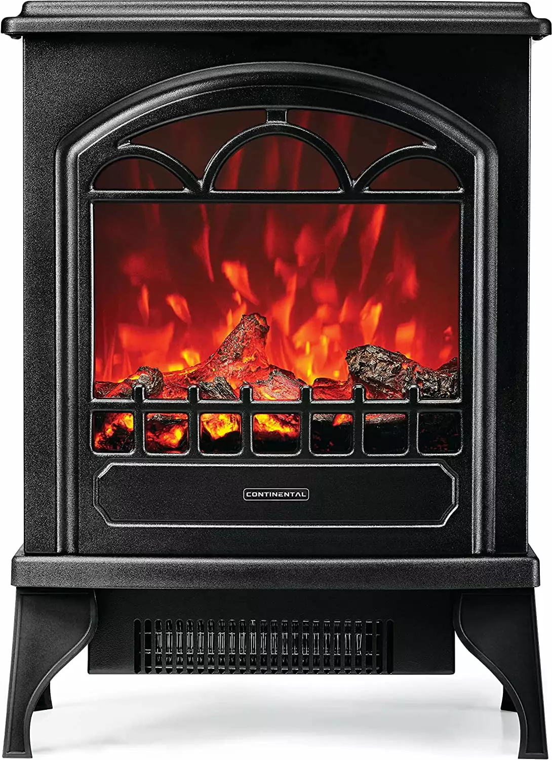 Napoleon Continental 22 Portable Free-Standing Electric Fireplace Stove Heater - Black. CEFS22H