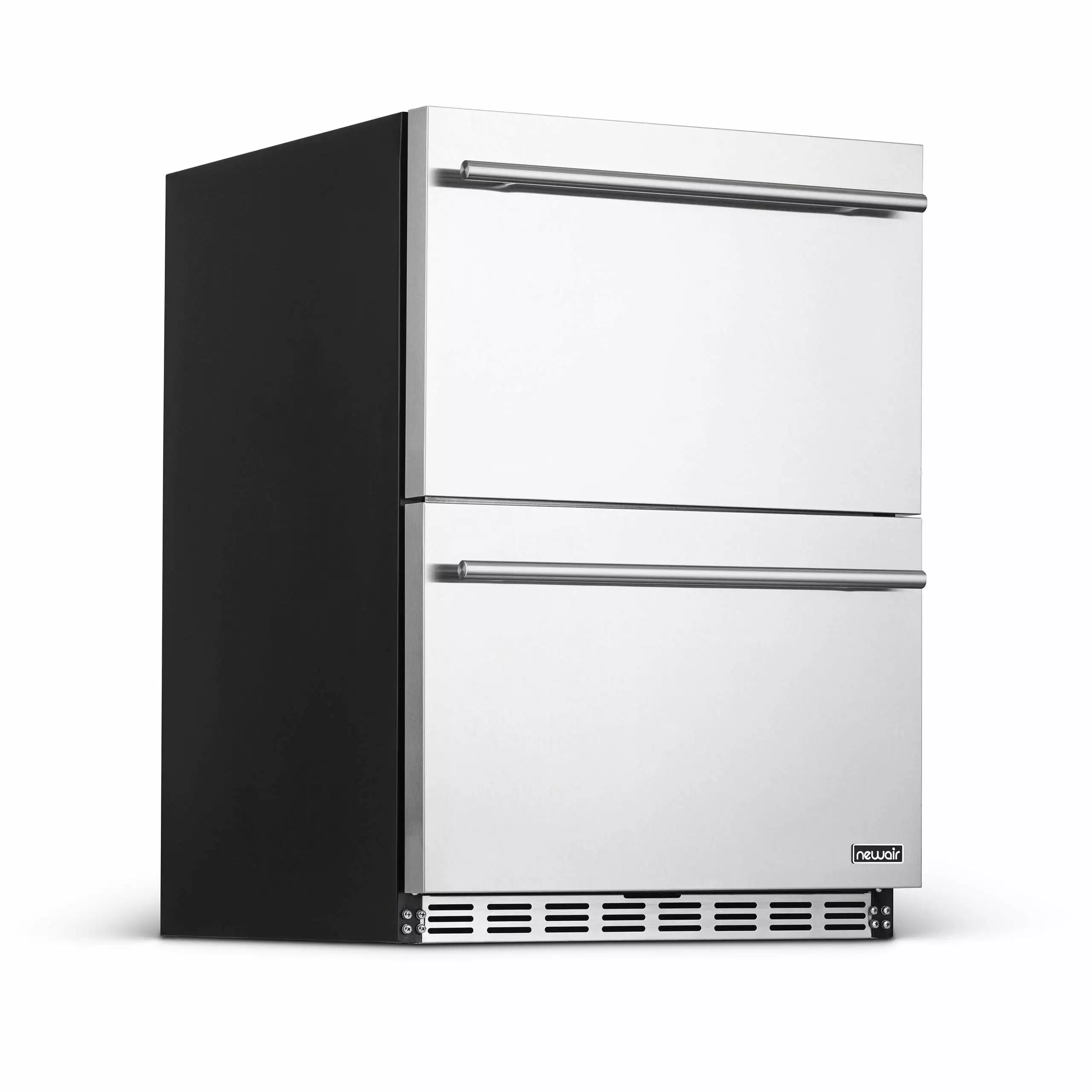 Newair 24 Built-in 20 Bottle and 80 Can Dual Drawer Indoor in Stainless Steel - NOF100SS00