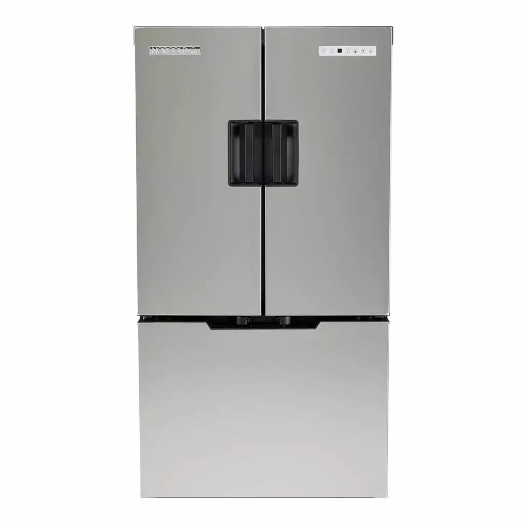 Norcold 15 Cu. Ft. Dual Compartment 3 Door Refrigerator w/Freezer. Black Frame