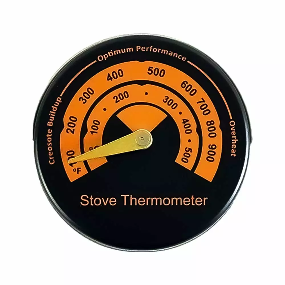 OWSOO Wood Stove Thermometer Magnetic Oven Stove Temperature Meter Stove Thermometer for Wood Burning Stoves / Gas Stoves / Pellet Stove / Stove Pipe Avoiding Stove Fan Damaged by Overheat