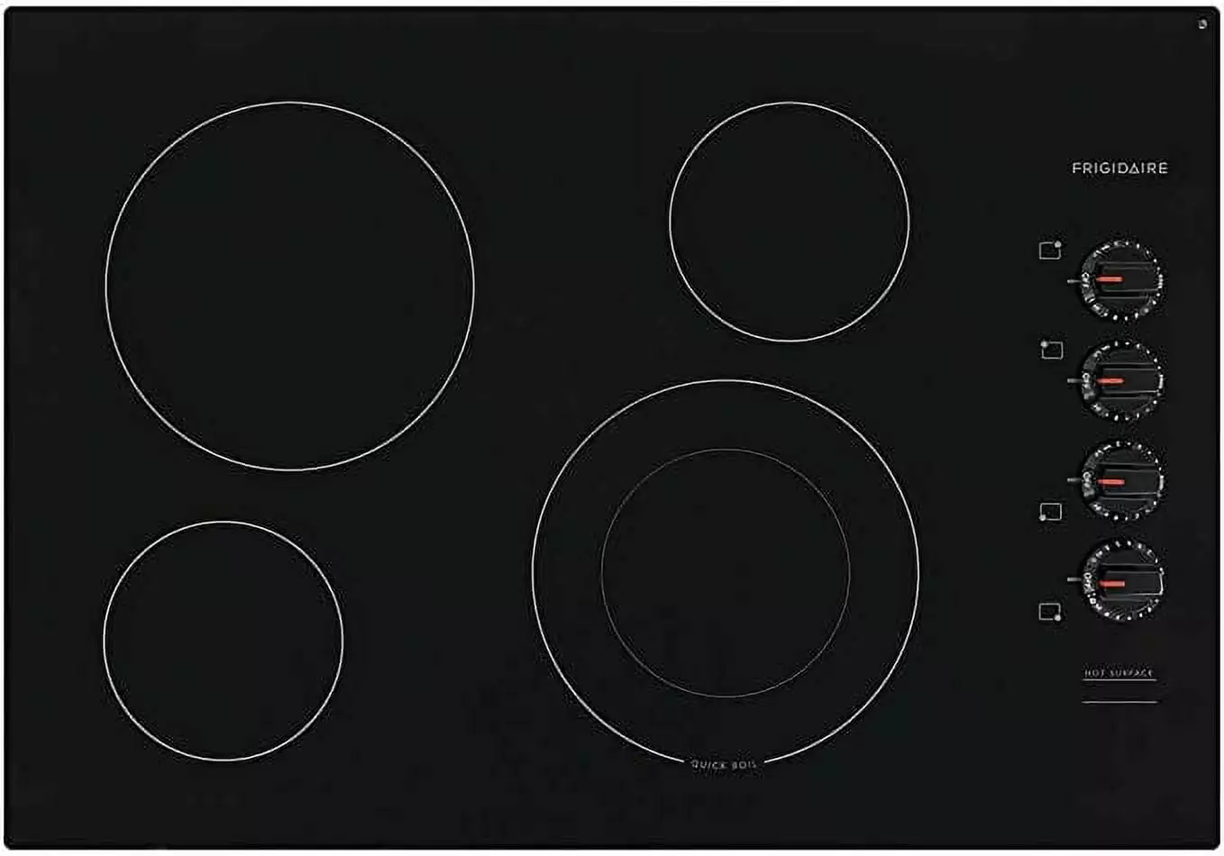 Open Box Frigidaire 30 Electric Smoothtop Cooktop 4 Elements FFEC3025US - BLACK