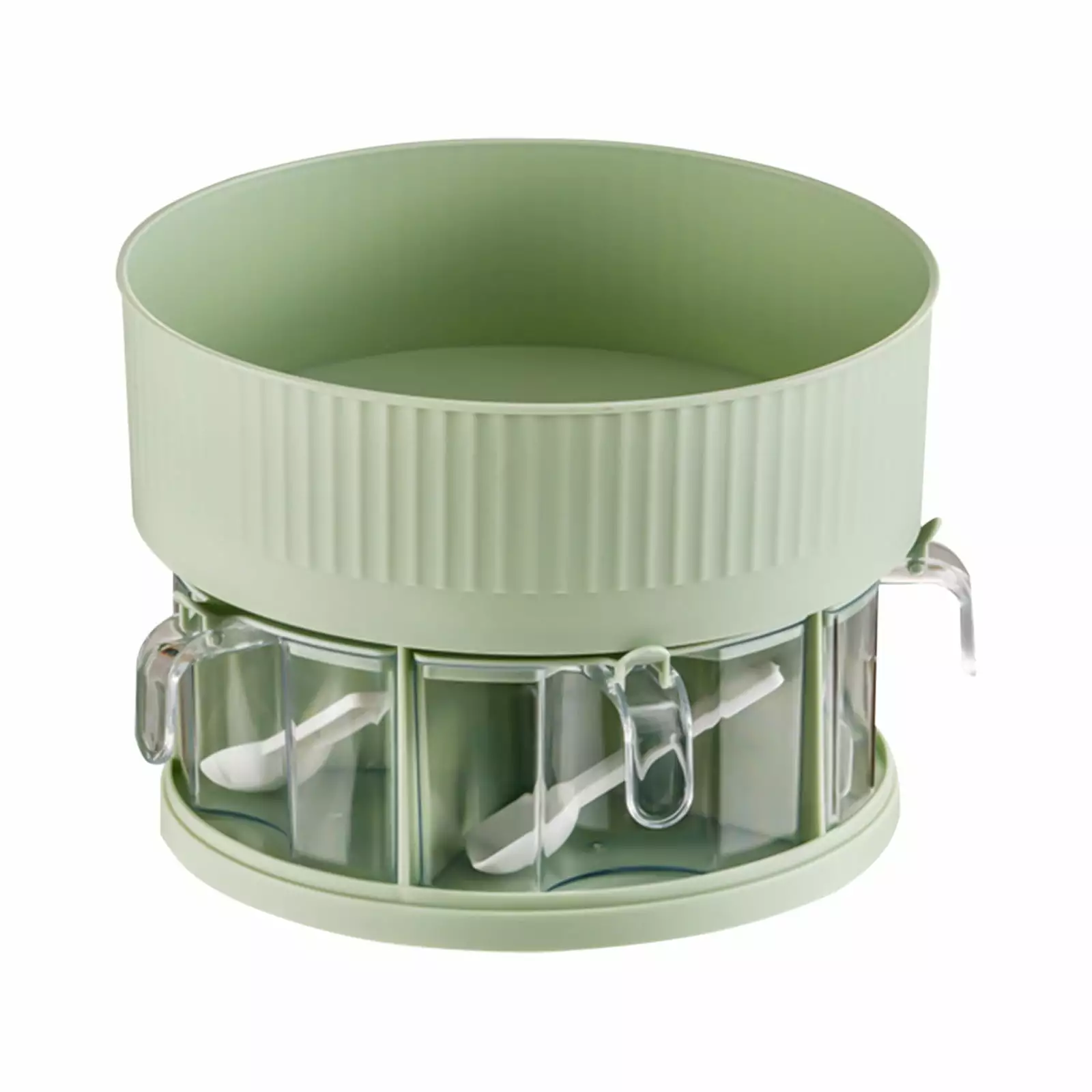 PRINxy Organizer Kitchen Storage Turntable For Cabinet.Pantry.Refrigerator.Countertop Spinning Organizer For Spices.Condiments.Baking Green