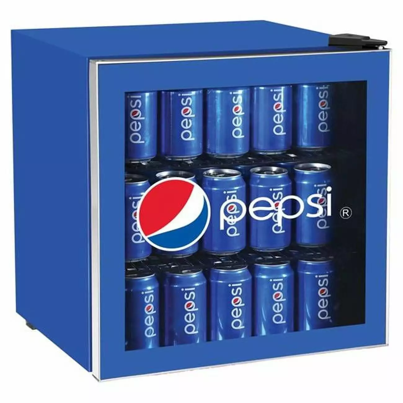 Pepsi MIS165PEP Compact Refrigerator. Blue 70 Can Capacity