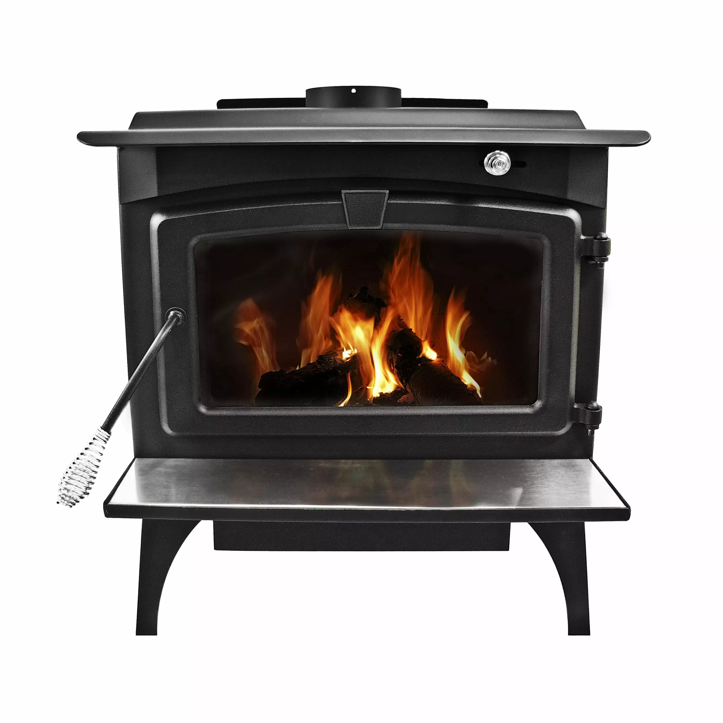 Pleasant Hearth 1800 Sq. Ft. Medium Wood Stove with Legs and Blower