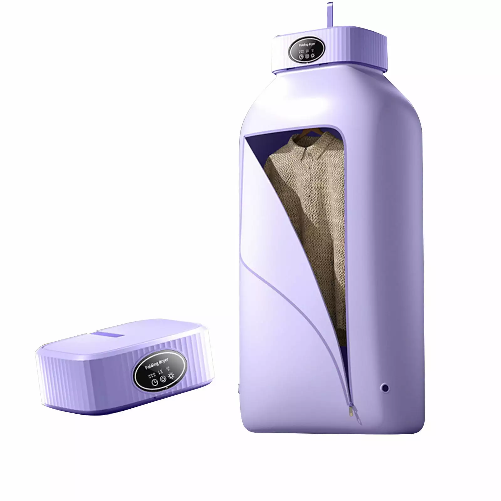 Portable Clothes Dryer.Small Electric Dryer.with Abuilt-In Timer and Quiet.for Apartment.RV.Baby Clothes.Delicate Garments(Purple)