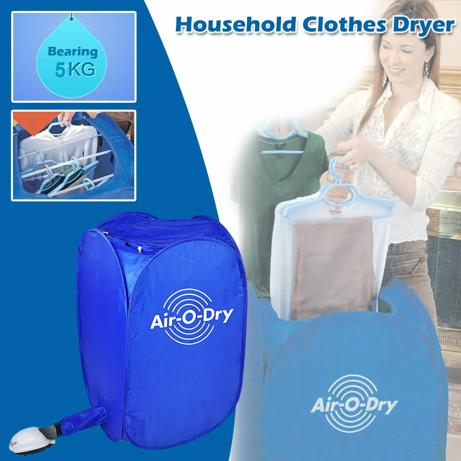 Portable Household Clothes Dryer Folding Mini Dryer. Dryer Free Installation for Home Clearance Men Women Gift