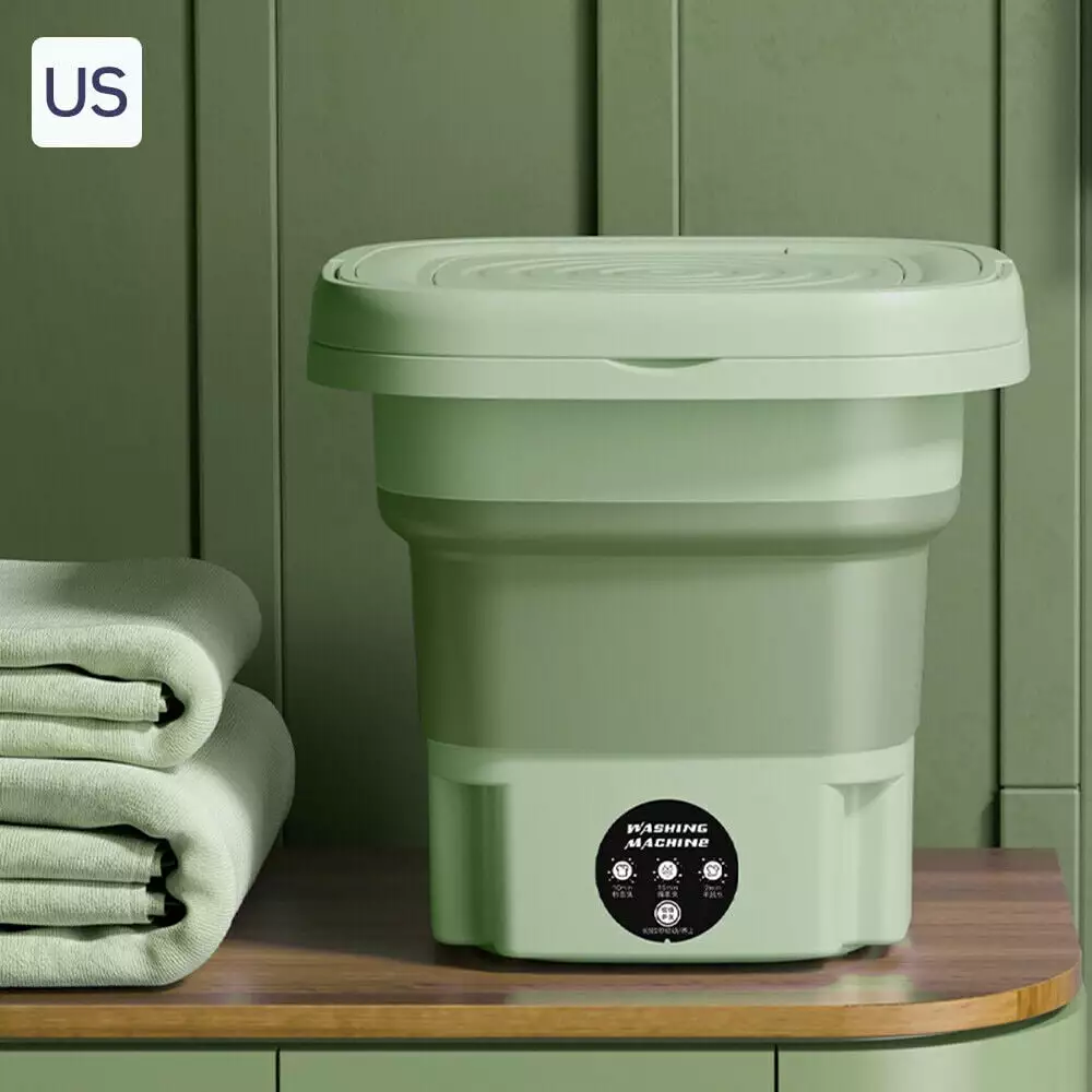 Portable Washing Machine With Dryer Bucket Folding Tub Washing Machine for Apartment Camp 8L