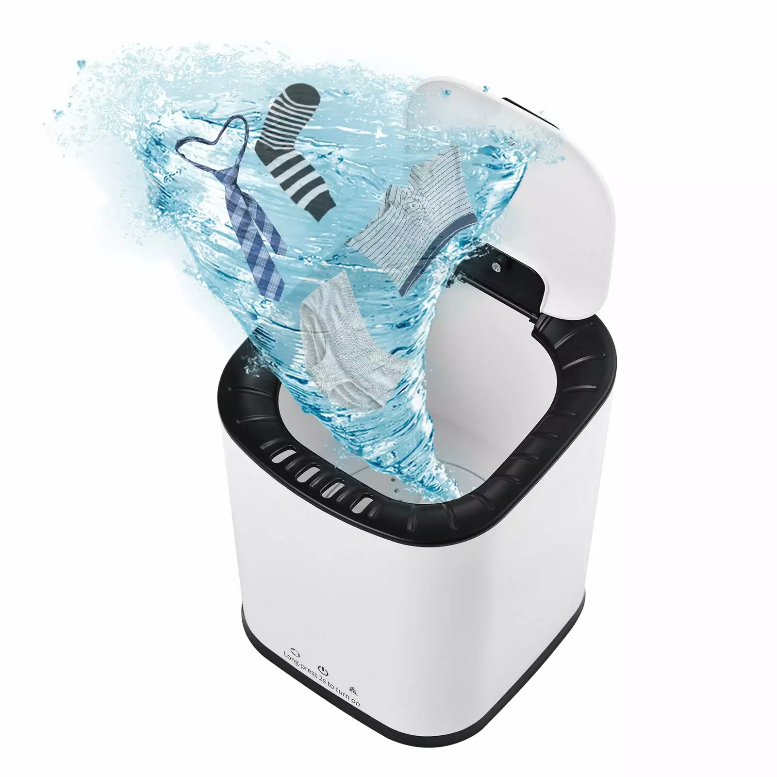 Portable Washing Machine for Underpants Underwear Sock 2L Capacity Mini Laundry Turbine Washer