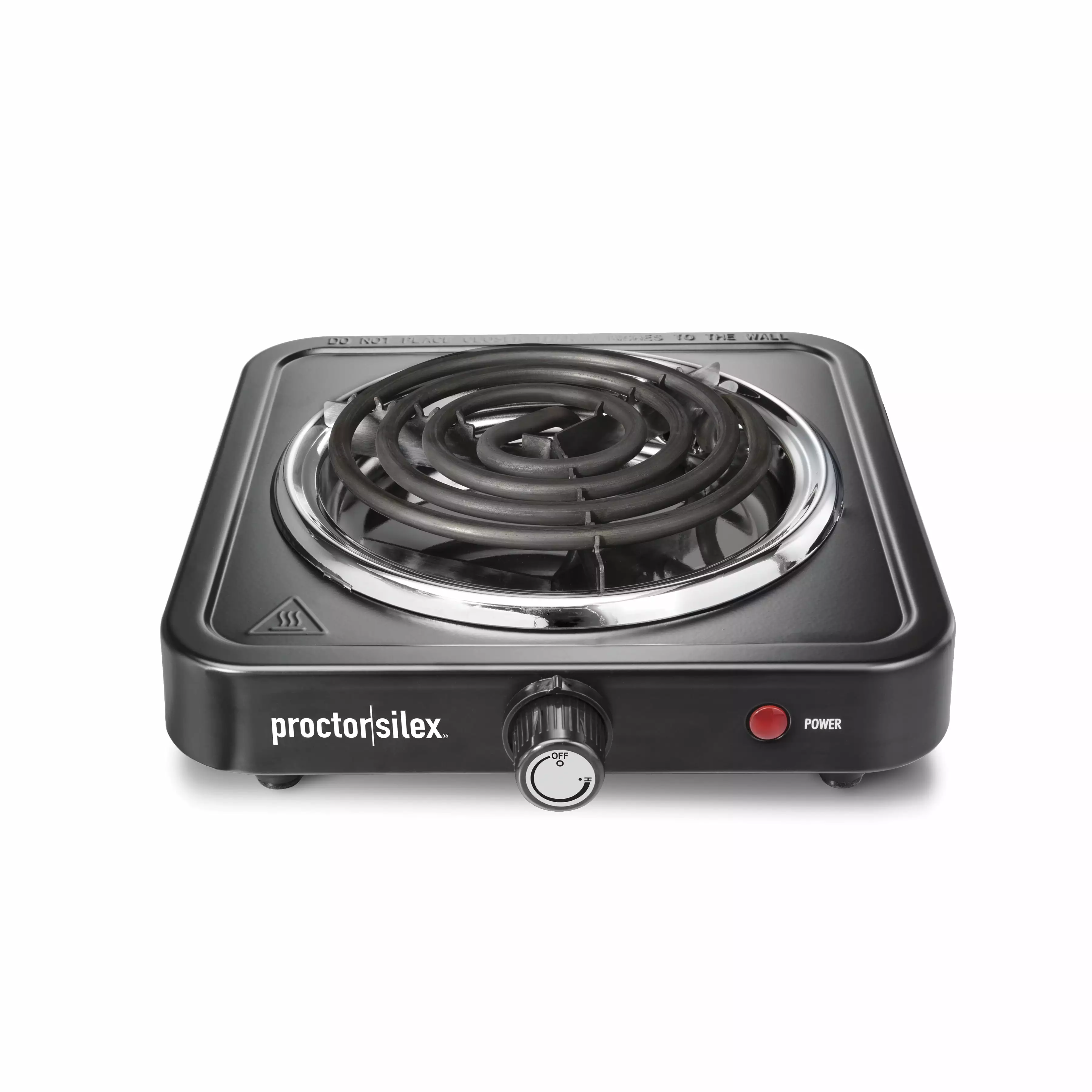 Proctor Silex Single Burner Cooktop. Adjustable Temperature. Portable. Stainless Steel Plate. 34105