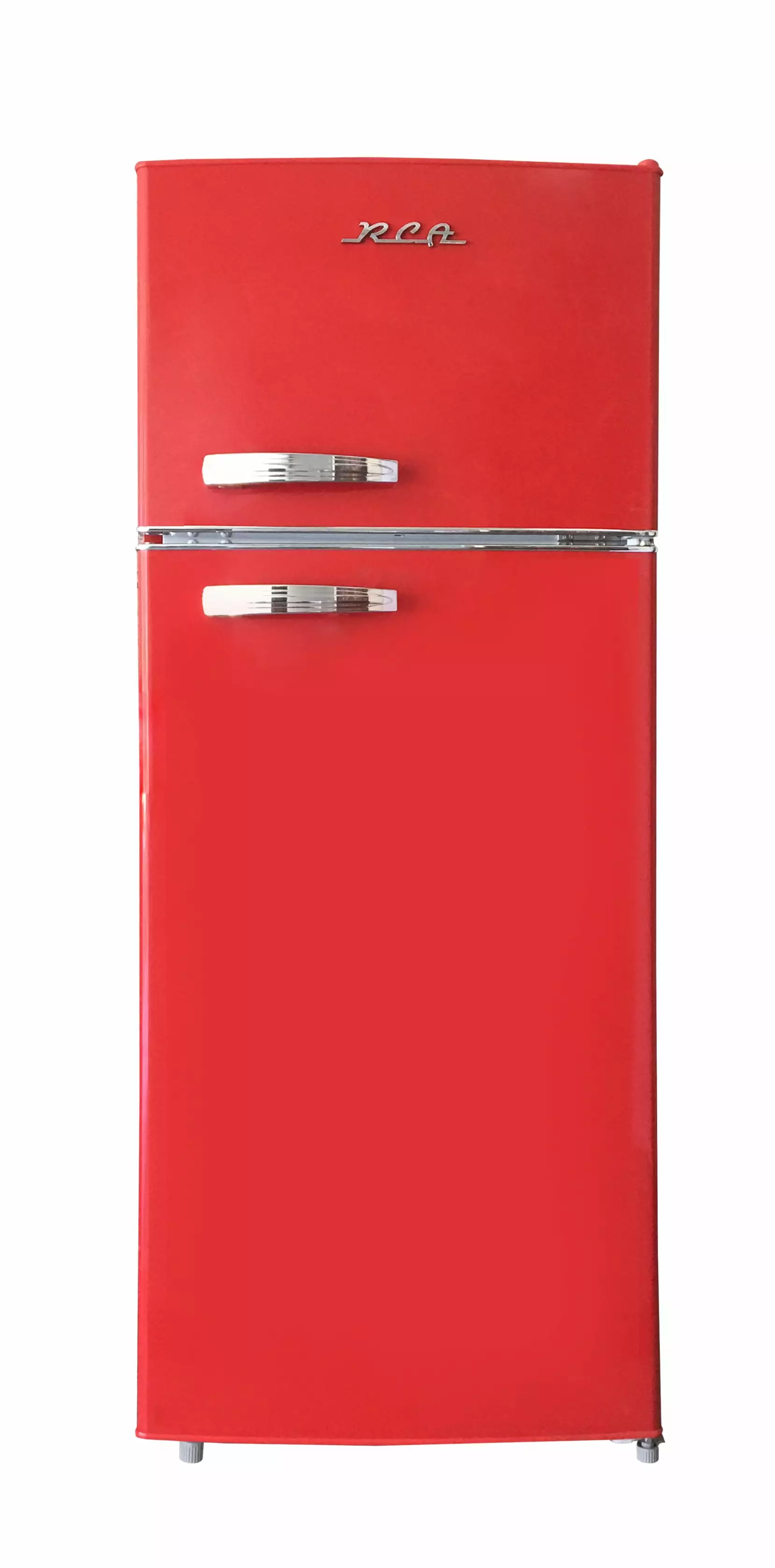 RCA - 10 Cu Ft Top-Freezer Apartment-size RETRO Refrigerator - Red. RFR1055