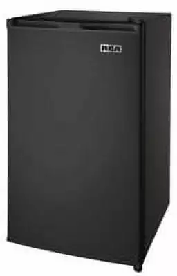 RCA 3.2 Cu Ft Single Door Mini Fridge with Freezer. Black