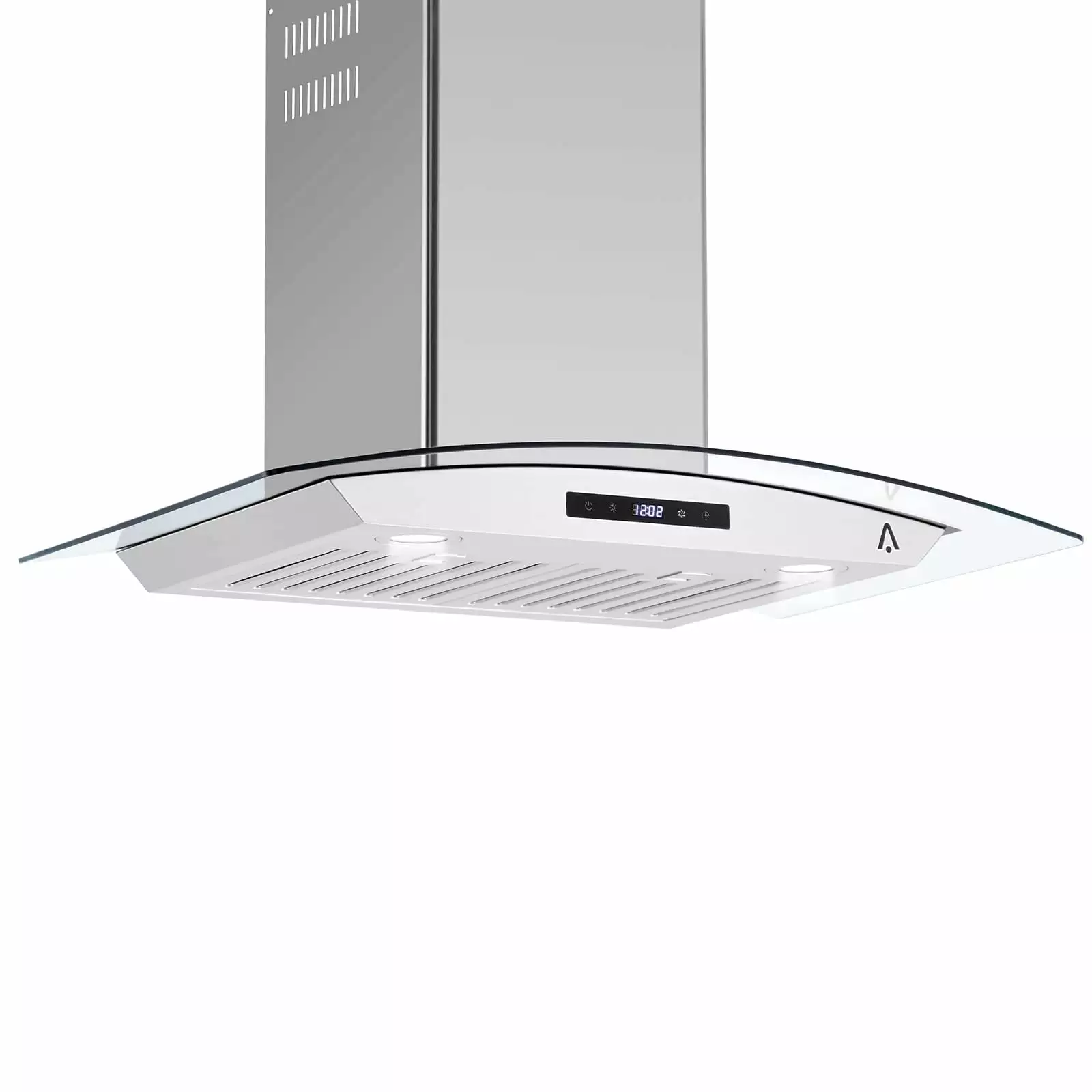 Range Hood 30 Inch. Ducted/Ductless Range Hood Stainless Steel Wall Mount Kitchen Vent Hood. 400CFM. Tempered Glass. 3-Speed ??Touch Control LED Light