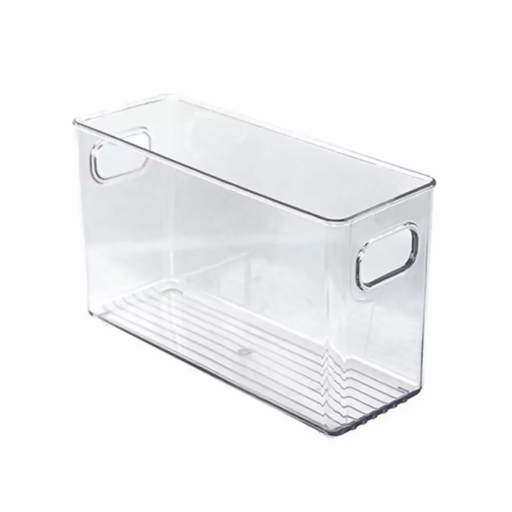 Refrigerator Organizer Bins - Clear Plastic Bins For Fridge. Freezer. Kitchen Cabinet. Pantry Organization and Storage. BPA Free Fridge Organizer