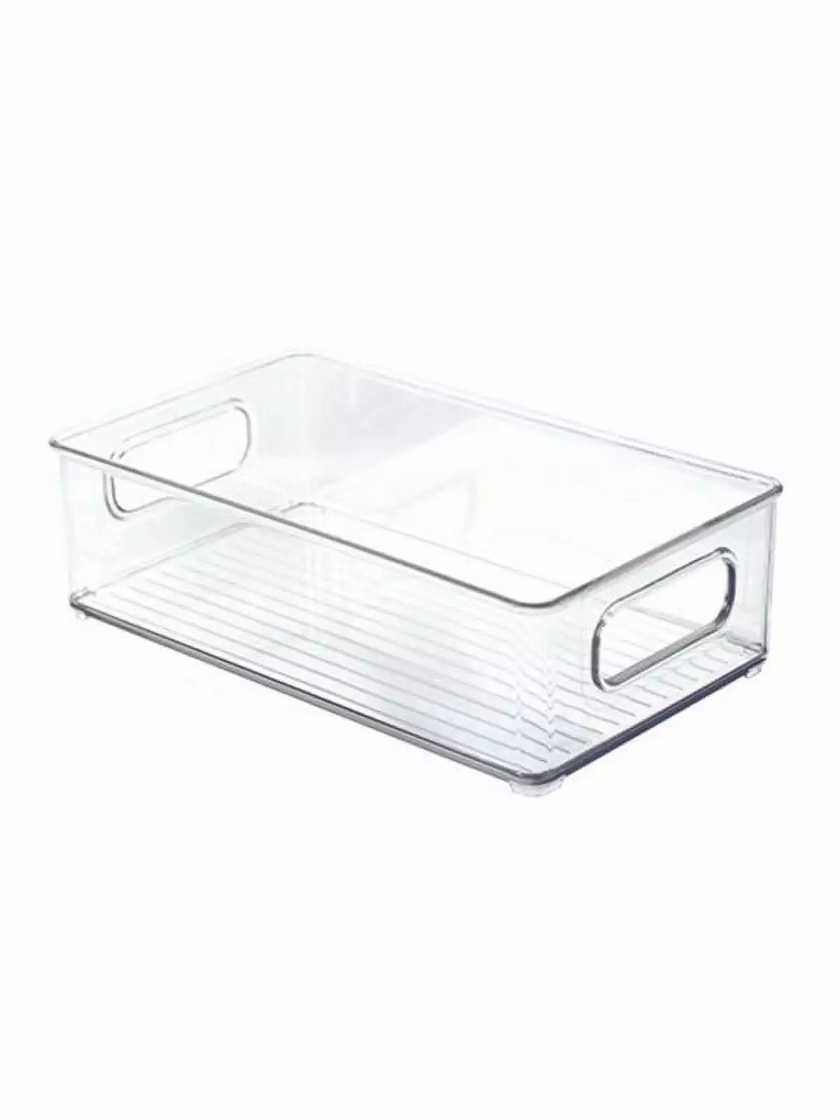 Refrigerator Organizer Bins. Large Clear Plastic Food Storage Bin with Handle for Freezer. Cabinet. Fridge. Kitchen Pantry Organization and Storage. BPA Free