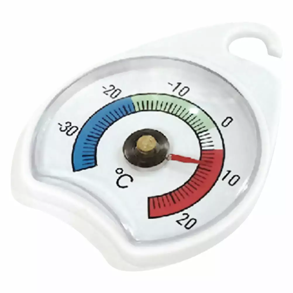 Refrigerator Thermometer Mini Hygrometer Digital Freezer Food for Fridge Outdoor Thermometers White Plastic