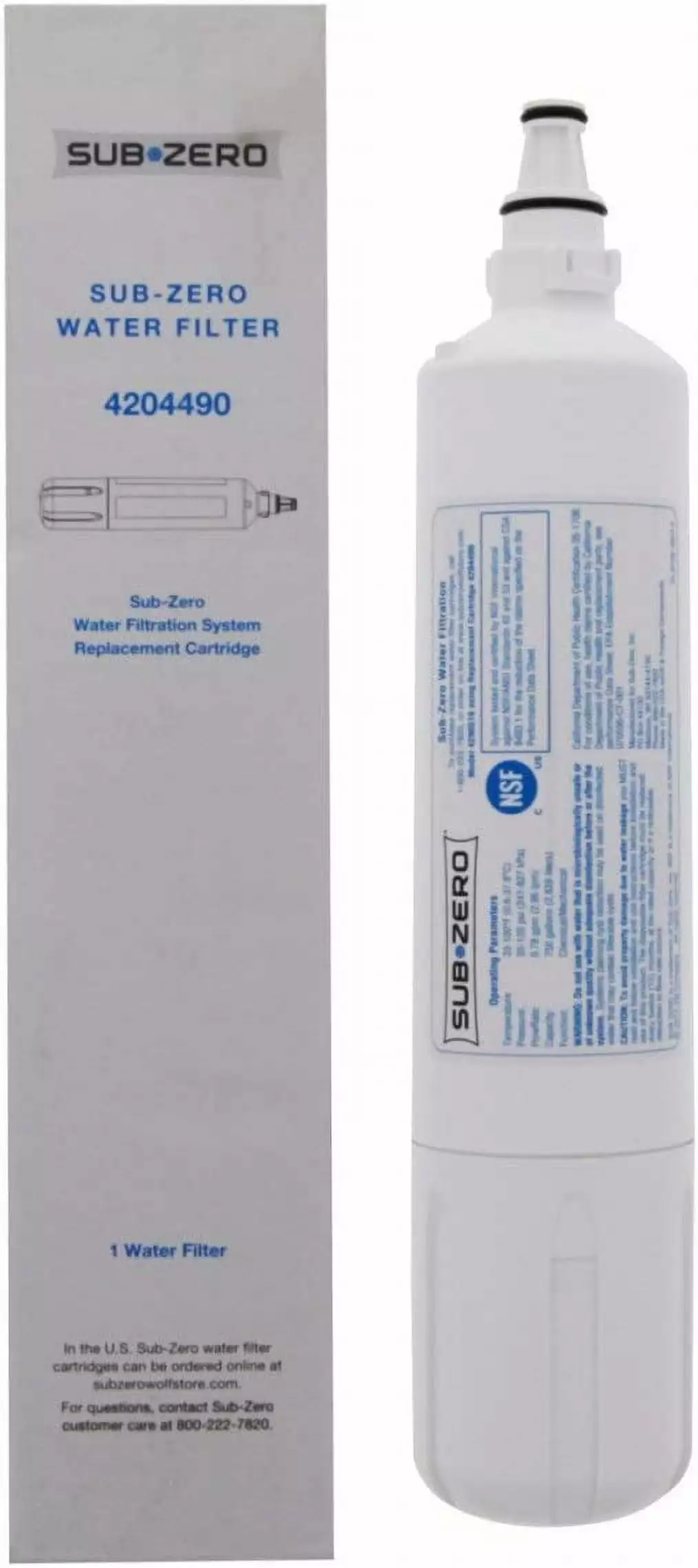 Replacement For Sub-ZERO 4204490 Refrigerator Water Filter (1 PACK)