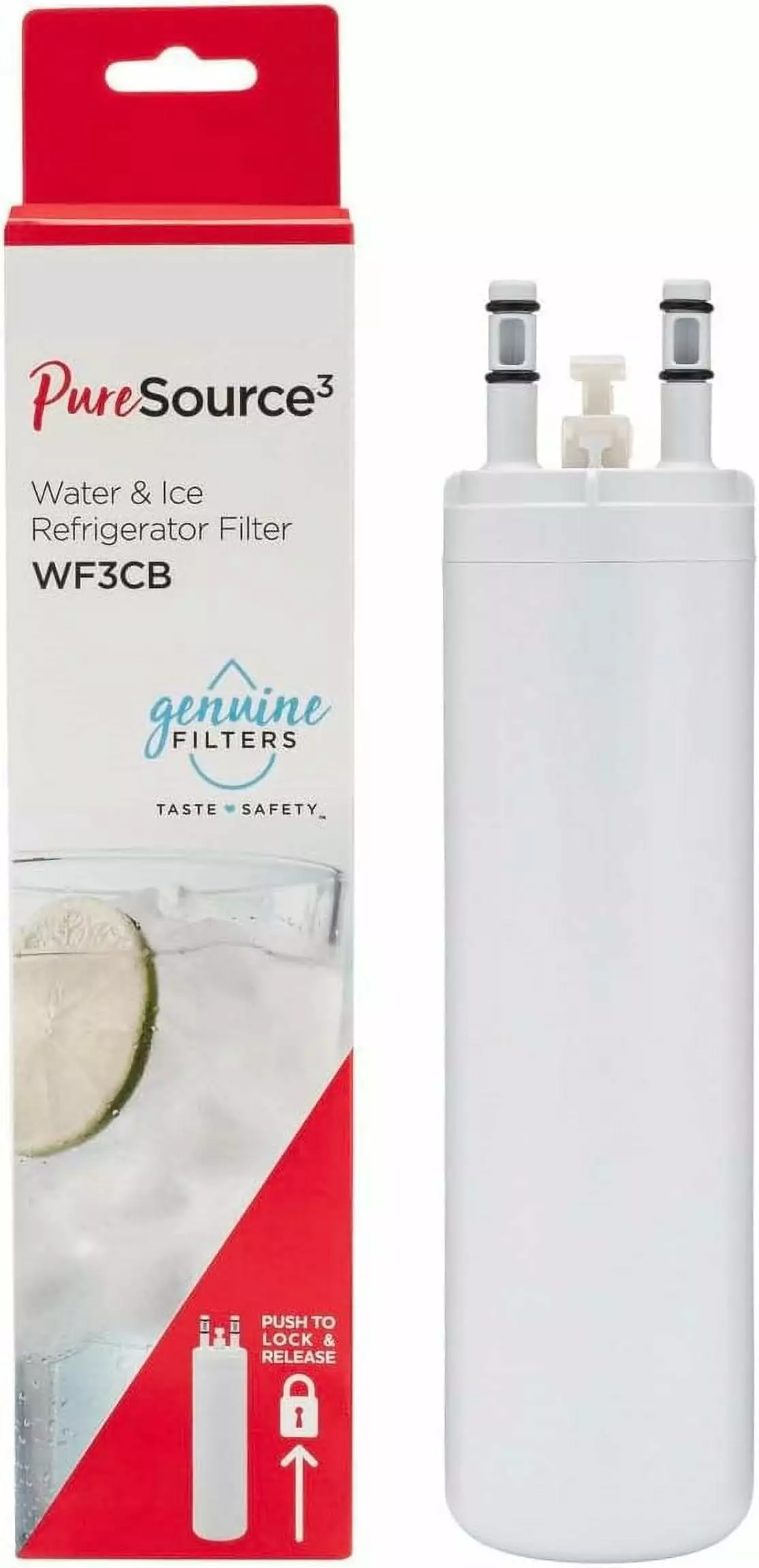 Replacement For WF3CB Water Filter . Puresource 3 Ice and Refrigerator Filter Water Filter . ( Pack of 1 )