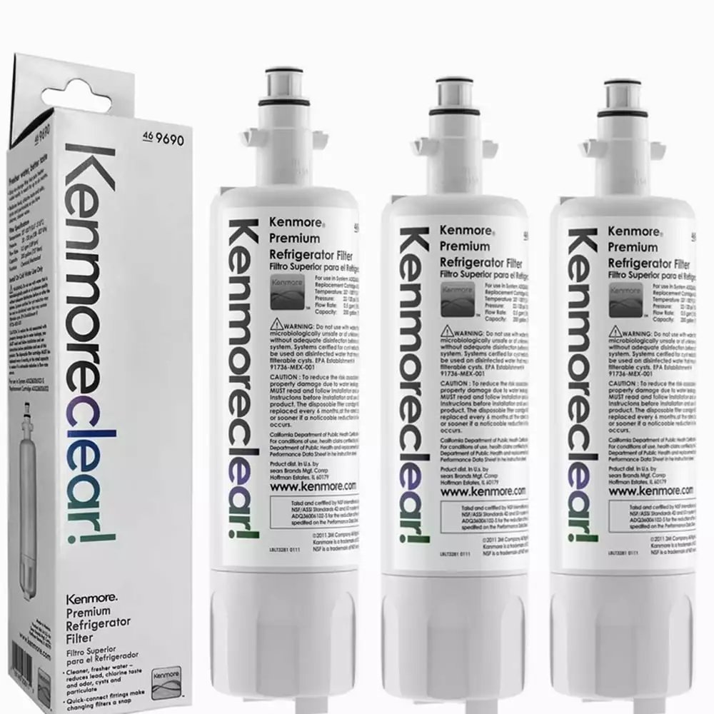 Replacement for Kenmoreclear 9690 469690 46-9690 Premium Refrigerator Water Filter .3 Pack