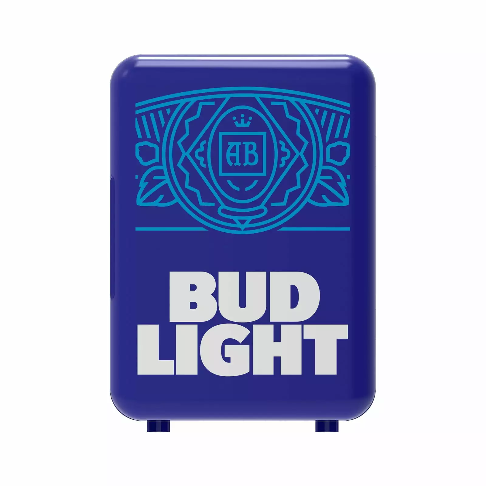 Restored Bud Light 6 Can/4 Liter Capacity Mini Beverage Cooler. MIS137BULT. Blue (Refurbished)