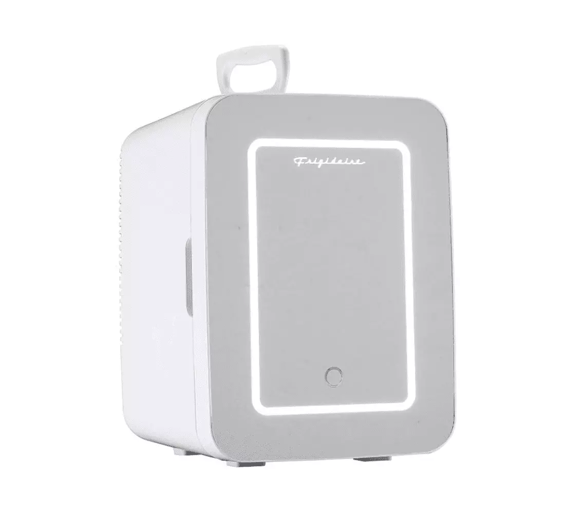 Restored Frigidaire EFMIS170-WHITE .35 Cubic-Foot 10-Liter 15-Can Mini Portable Personal Fridge with Lighted Mirror Door [Manufacturer Refurbished]