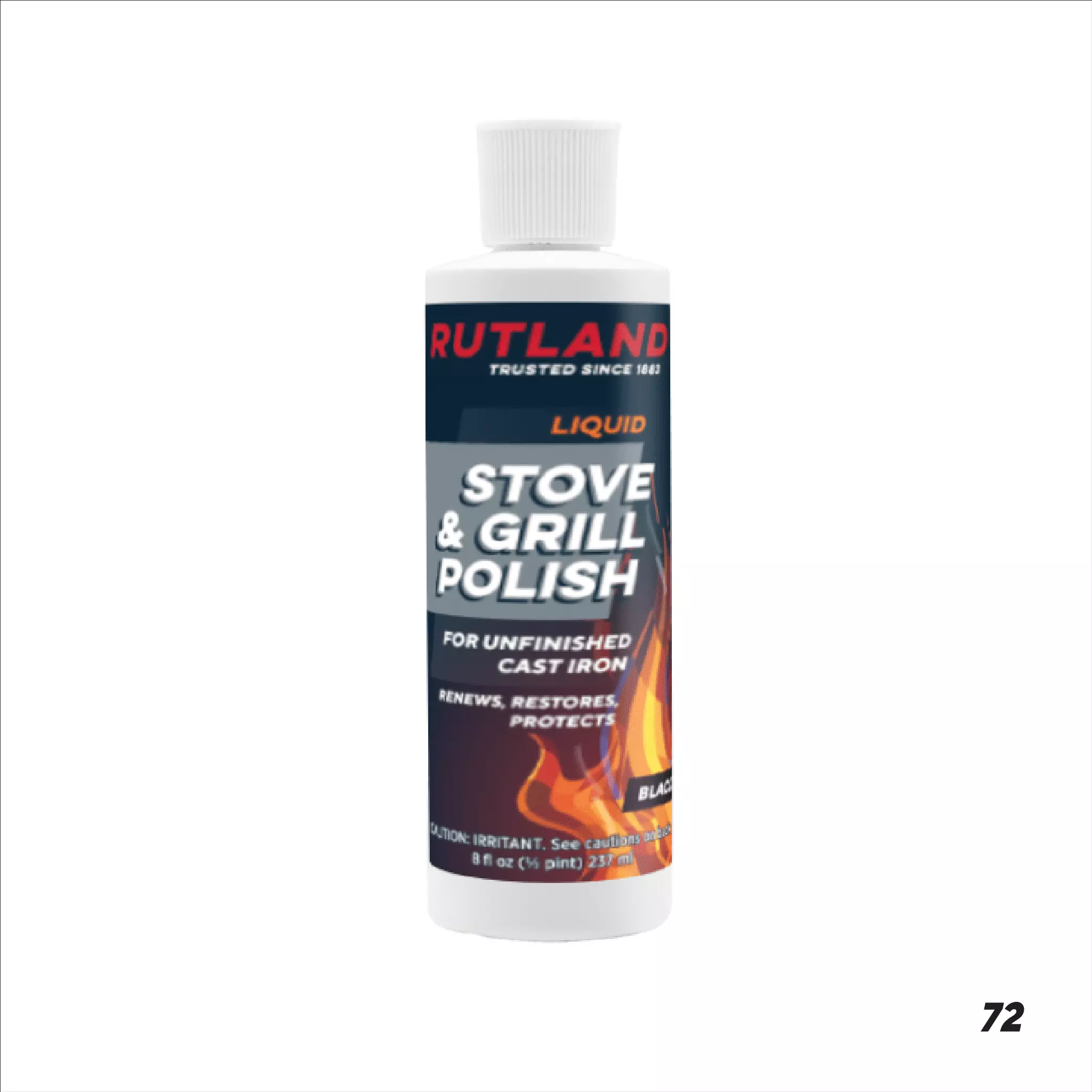 Rutland Liquid Stove & Grill Polish. Non-Flammable. Water-Based. 8 oz