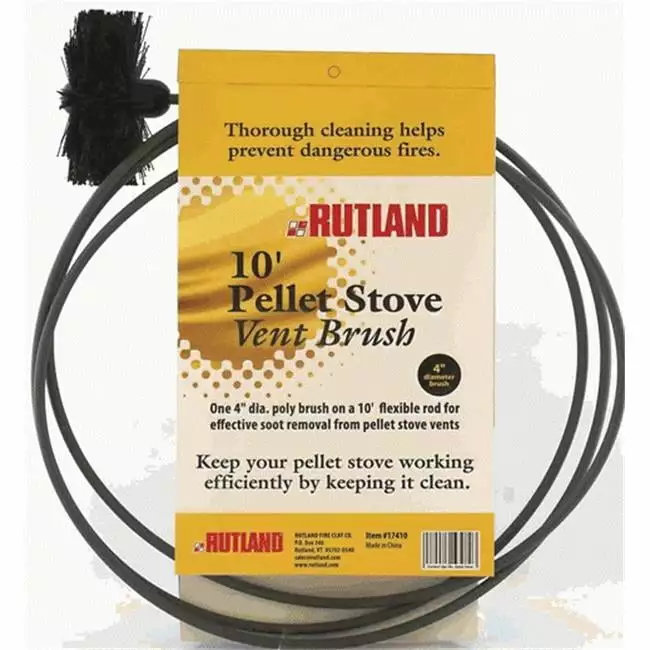 Rutland Pellet Stove Brush 4 Dia. Poly Fiber 10 Ft.